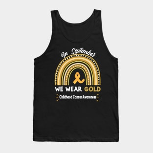 In September We Wear Gold Childhood Cancer Awareness Tank Top